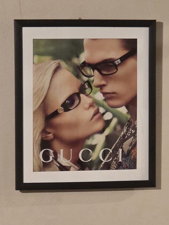 Gucci Other - Gucci Black Frame Eyewear Poster with White Mat